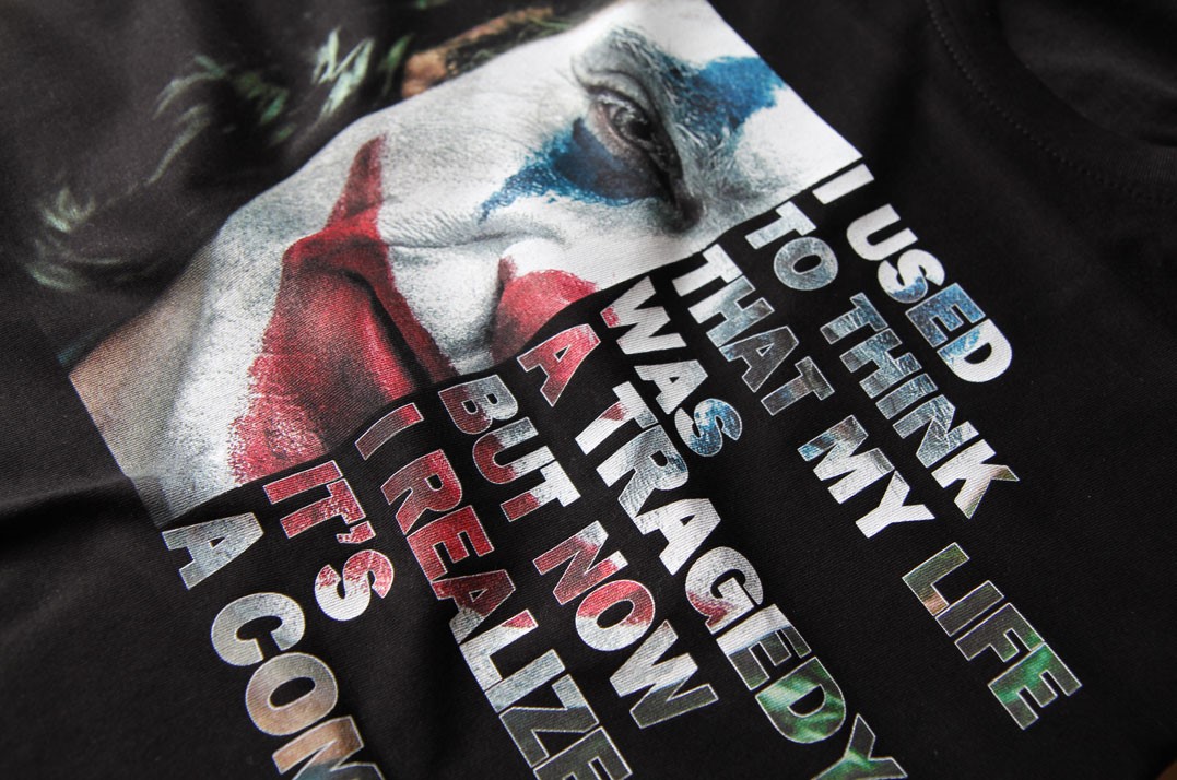 Koszulka z nadrukiem Joker's Tragedy