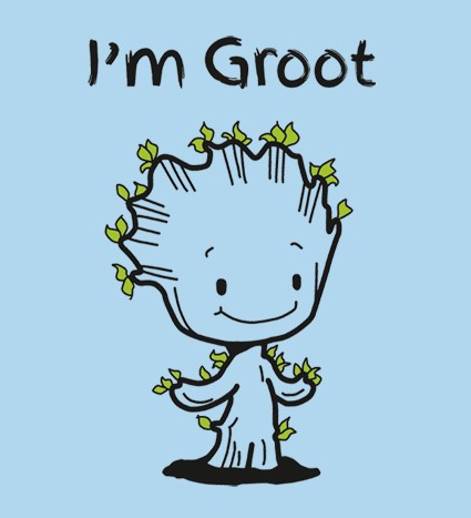 Koszulka damska z nadrukiem I'm Groot