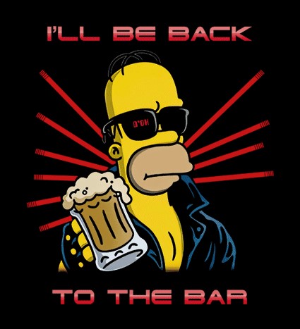 Koszulka z nadrukiem Back To The Bar