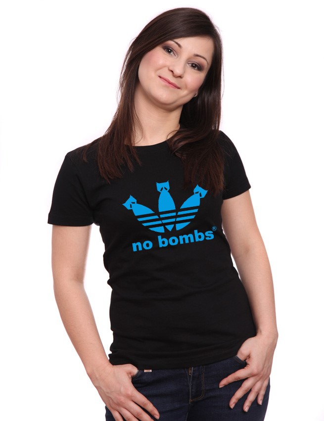 Koszulka damska z nadrukiem No Bombs