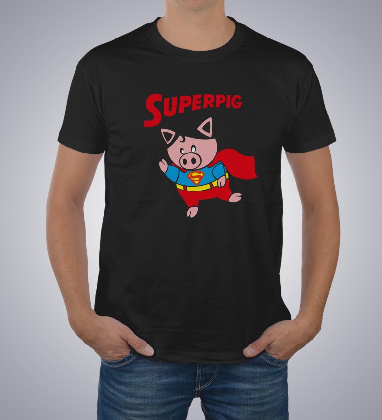 Koszulka z nadrukiem Spider Pig 1