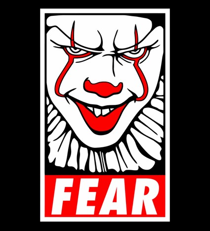 Koszulka z nadrukiem Fear