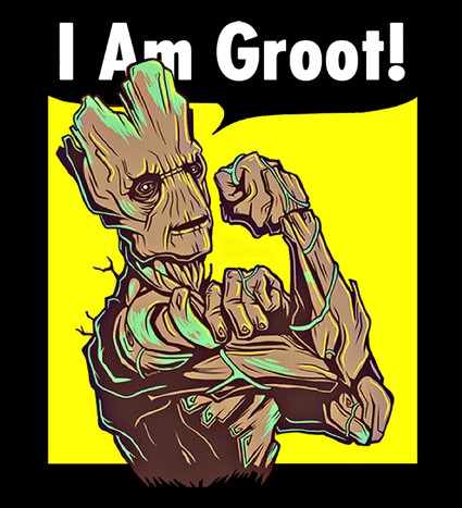 Koszulka z nadrukiem I Am Groot 1