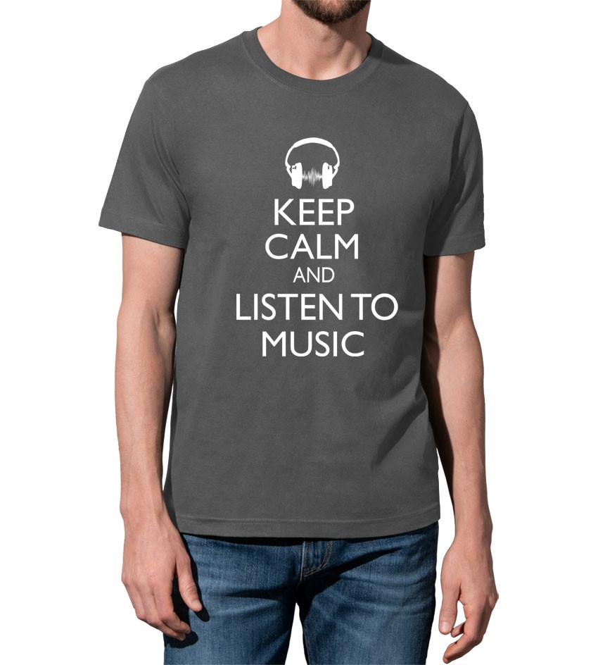 Koszulka z nadrukiem Listen To Music