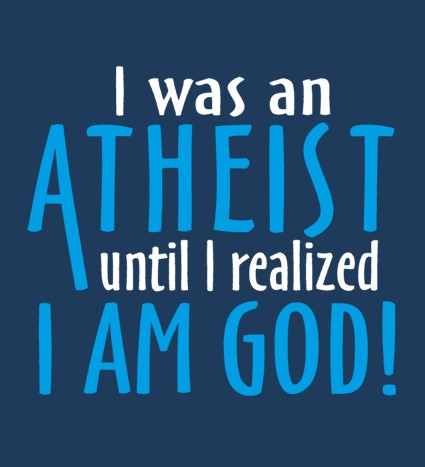 Koszulka z nadrukiem Byłem Ateistą