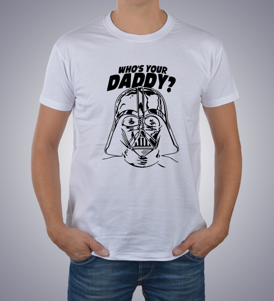 Koszulka z nadrukiem Who's Daddy