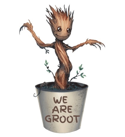Koszulka damska z nadrukiem Baby Groot 1