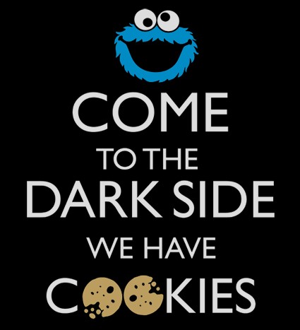 Koszulka z nadrukiem Dark Side Cookies
