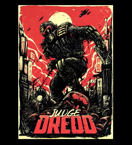 Koszulka z nadrukiem Dredd