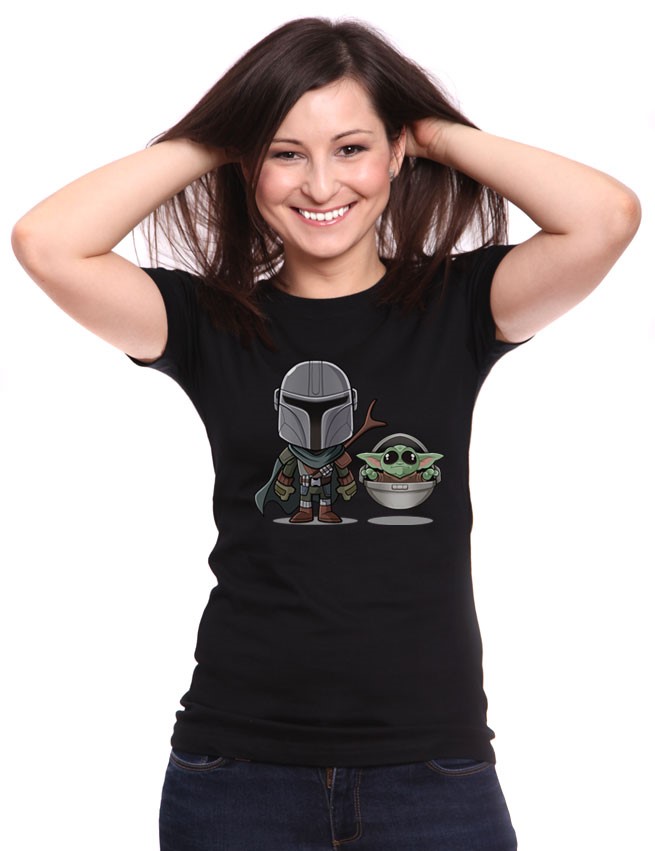 Koszulka damska z nadrukiem Baby Yoda 1