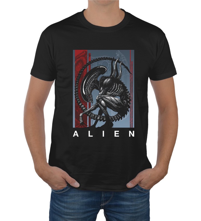 Koszulka z nadrukiem Alien 