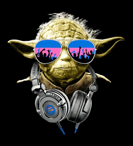 Koszulka z nadrukiem DJ Yoda