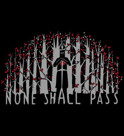 Koszulka z nadrukiem None Shall Pass