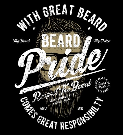 Koszulka z nadrukiem Beard Pride