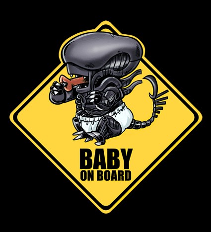 Koszulka z nadrukiem Baby On Board