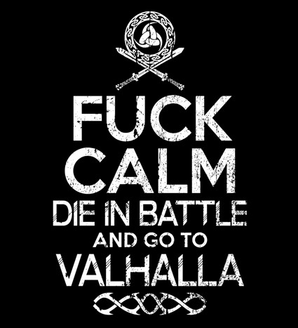 Koszulka Die in Battle and go to Valhalla
