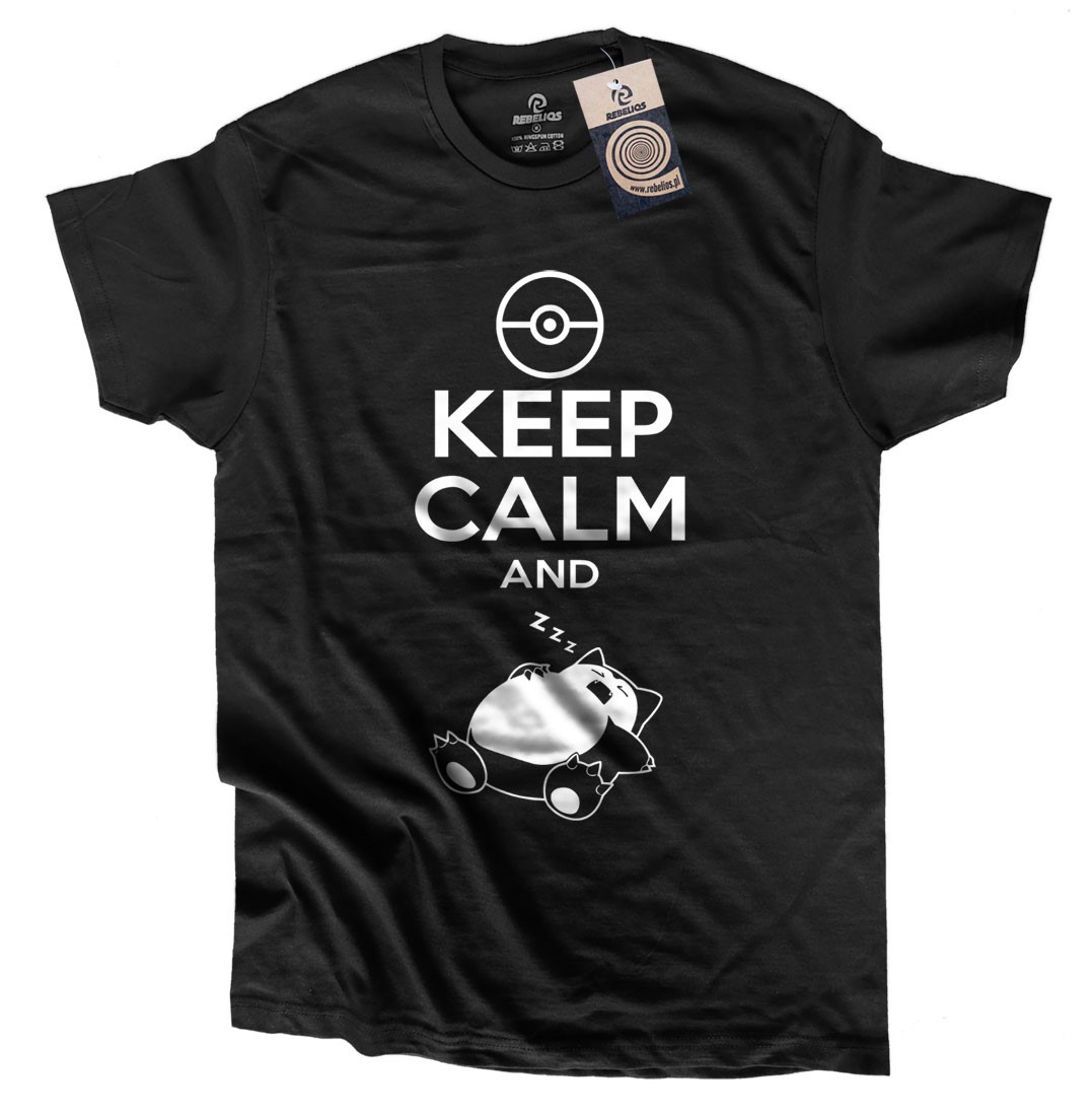 Koszulka z nadrukiem KEEP CALM AND Zzz...