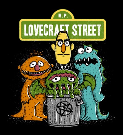 Koszulka z nadrukiem Lovecraft Street
