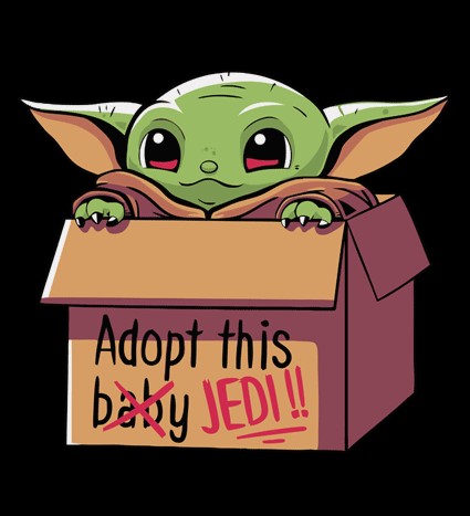 Koszulka damska z nadrukiem Baby Yoda