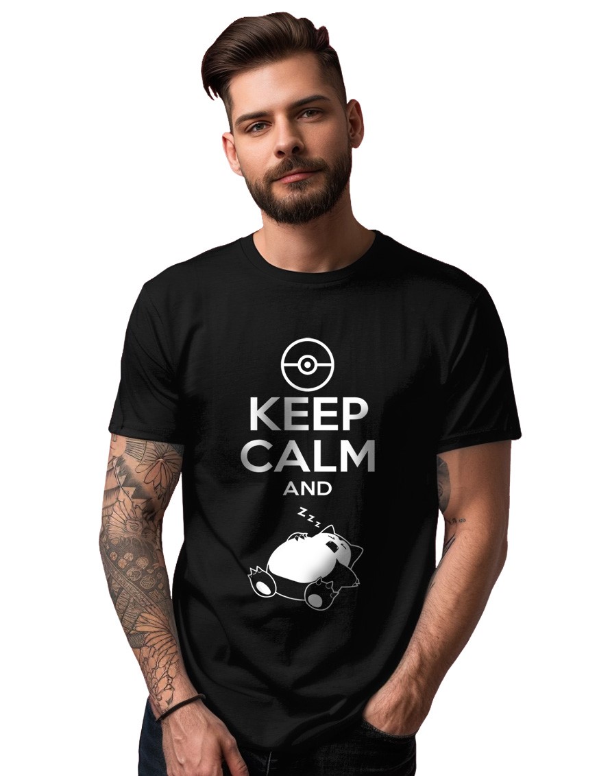 Koszulka z nadrukiem KEEP CALM AND Zzz...