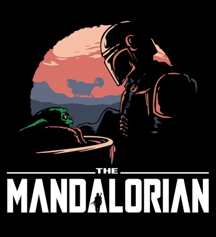 Koszulka z nadrukiem The Mandalorian
