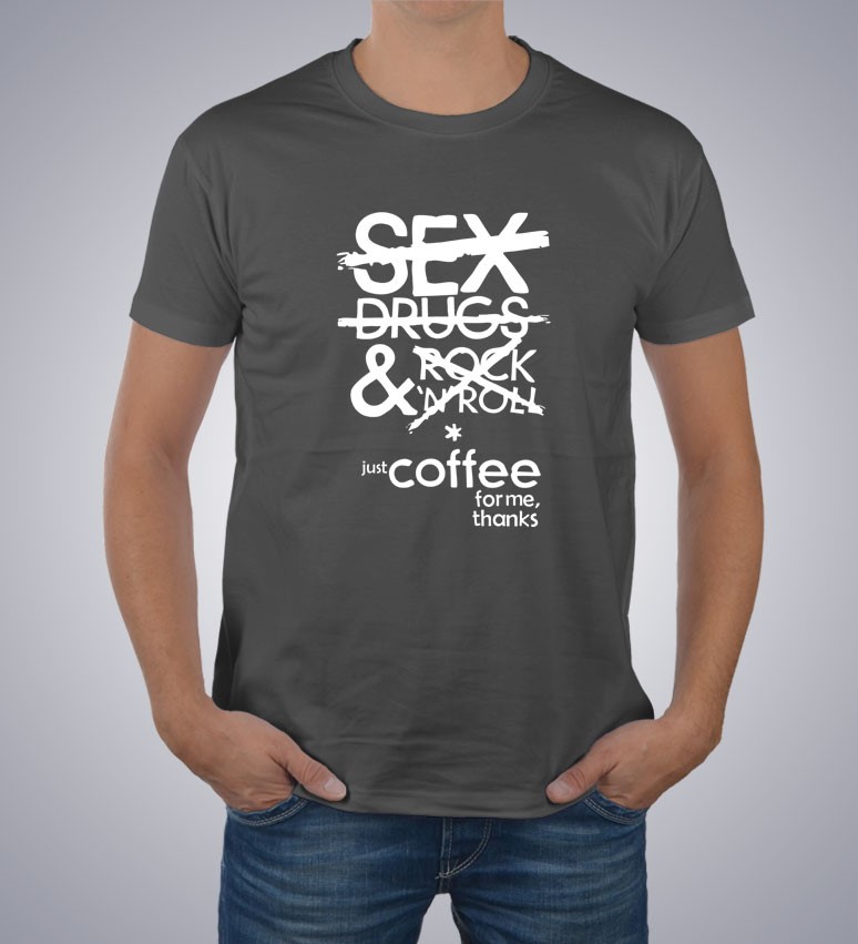 Koszulka z nadrukiem Just Coffee