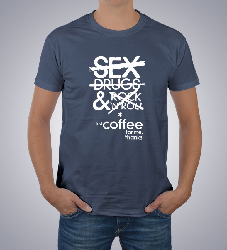 Koszulka z nadrukiem Just Coffee
