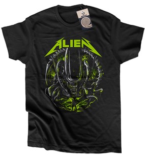 Koszulka z nadrukiem Alien Meta