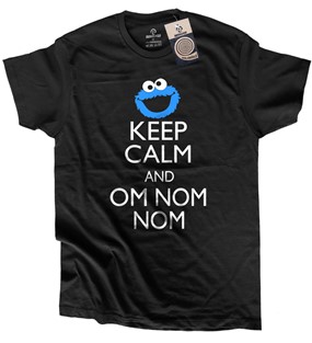 Koszulka z nadrukiem Om Nom Nom